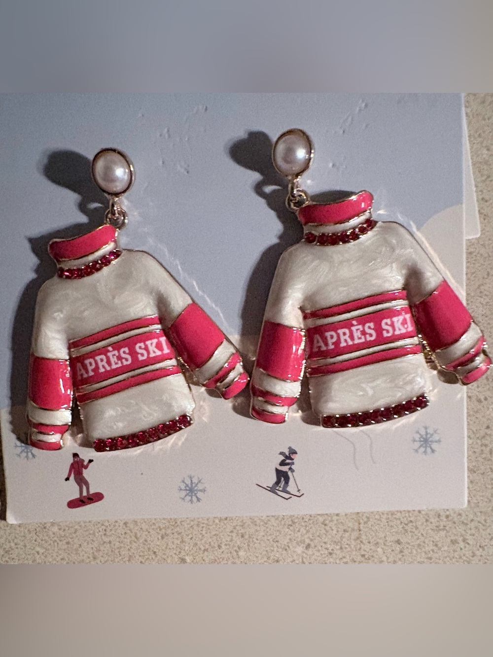 Apres Ski Sweater Fun Earrings NEW